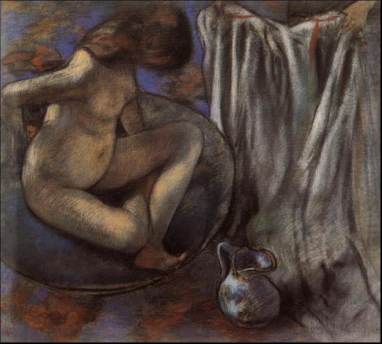 Edgar Degas Woman in the Tub china oil painting image